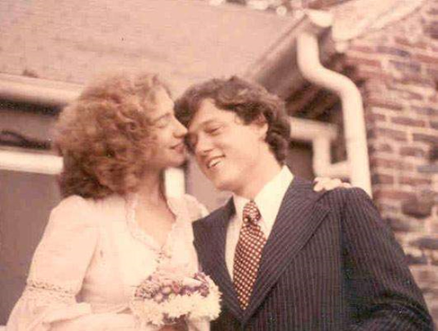 bill and hillary wed
