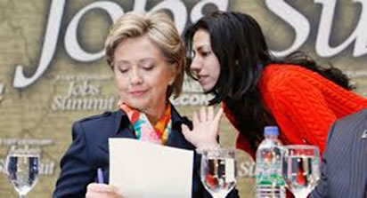 Hillary Clinton with Huma Abedin
